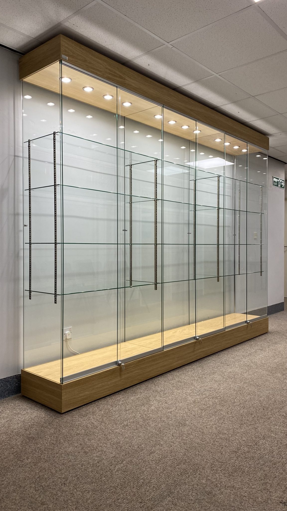 GLASS DISPLAY CABINET SS3000 TALL - Idea Showcases