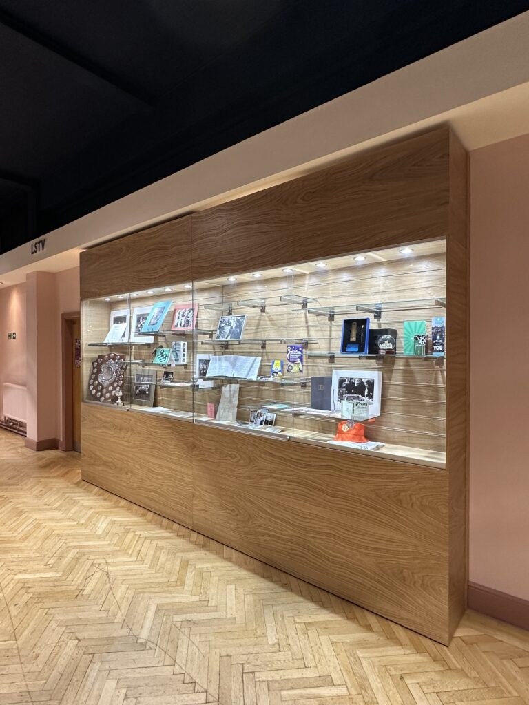 Memorabilia cabinets for schools.