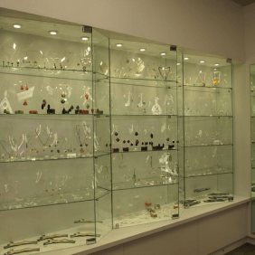 Glass wall display